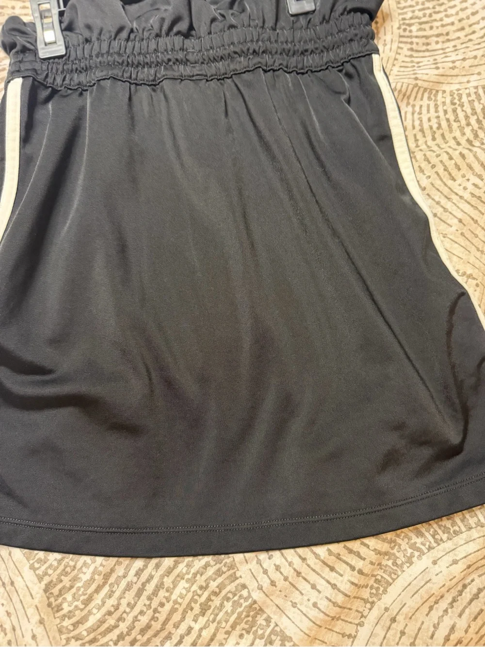 adidas Black Skirt with White Three-Stripe Detail
